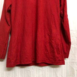 Syntrel Red Long Sleeve T Shirt