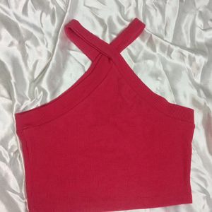 Halterneck Dark Pink Top