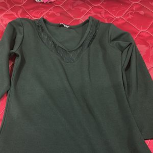 Selling A Dark Green Top