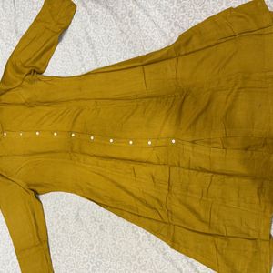 Beautiful Flawless Mustard Kurta