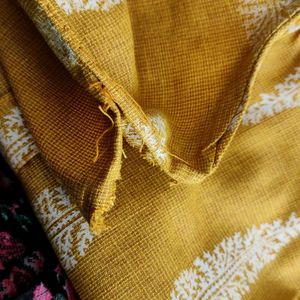 Mustard Print Kurta (Women's)