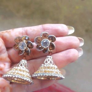 Golden Stone Earings 🤎🤎