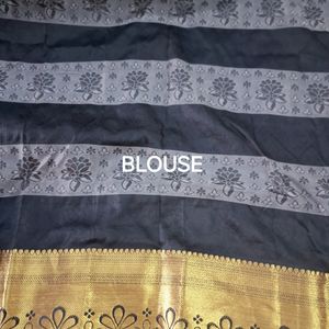 New Elegant B/W Checks Saree