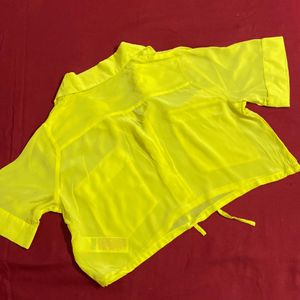 ONLY Yellow Shirt Style Top