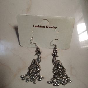 Silver Oxidised Earrings