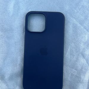 Iphone 13 Pro Max Blue Silicon Case