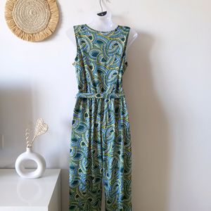 NY Collection Elegant Printed Jumpsuit