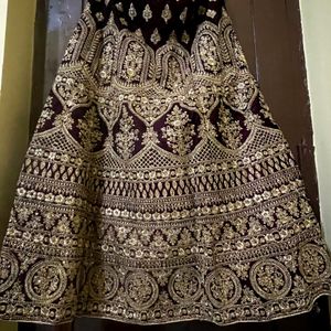 Purple Bridal Lehenga