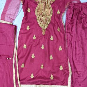 Suit Set 3pc New Condition Designer Magenta Color