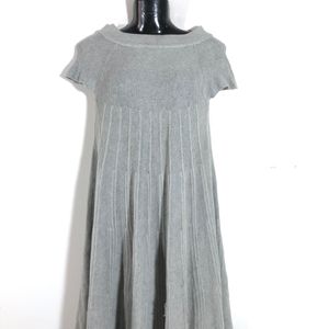 Grey Knitted A-Line Dress (Women’s)