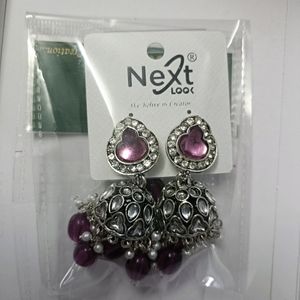 Bridal Party Wear Kundhan Earrings