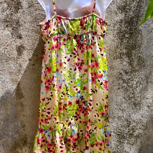 CUTE FLORAL MULTI COLOUR FROCK