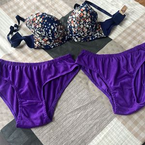 Purple Day Bra Panty 👙