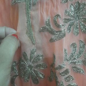 Peach Aline Kurta