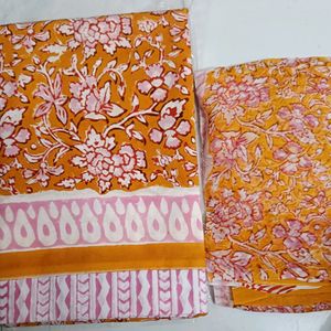 Kalamkari Dress Material With Pure Dupatta