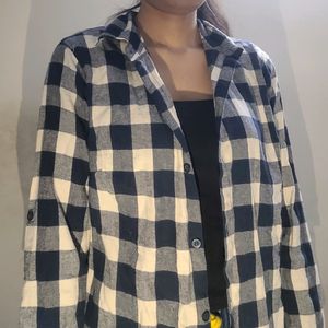 Women Check Cotton Shirt