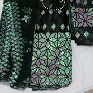 Black Dress Full Set Dupatta Pant Top Only Cash