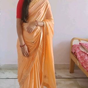 Beautiful Saree 😍 With Blouse