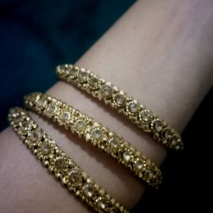 Golden Stylish Bangles Women And Girls