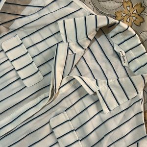 Blue Striped Casual/formal Shirt