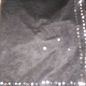 Black Net Dupatta