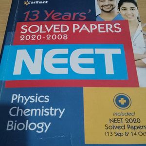 Best Neet Solved Papers 13 Years