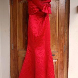 Red Mermaid Dress + Free Trouser, Shirt& Skirt