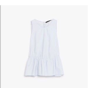 Zara Peplum Cotton Top