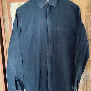 Trendy Navy Blue Shirt For Men