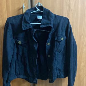 Denim Black Jacket