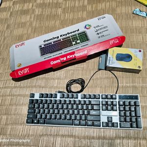 Laptop /Pc Gameing Keyboard RGB Light With Mouse