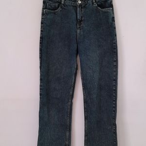 Dark Blue Straight Fit Jeans (Women's)