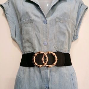 Denim Button Dress