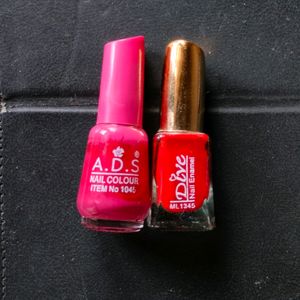 Red Nail paint