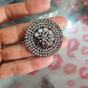 Mirror And Stone Ring