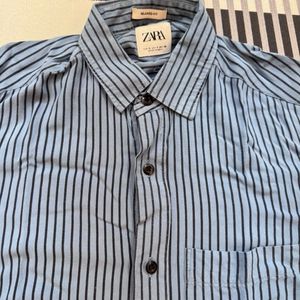 New ZARA Mens Shirt Half-Sleeve Original Branded