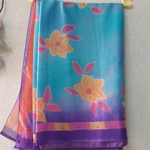 Colorful saree with No flaws