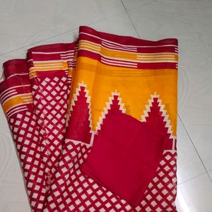 New Cotton Silk Saree