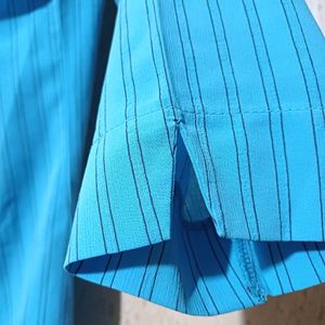 Sky Blue Stripped Formal Shirt