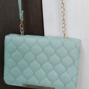 Stylish Turquoise Blue Handbag