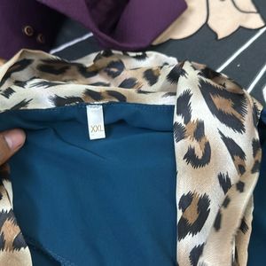 Partywear Teal Colour Top