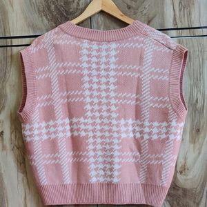 Pink Halft Sweater Bust Size-44