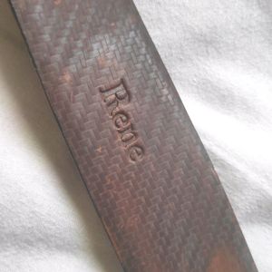 Original RENE bicolour leather belt