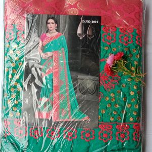 Embroidery Saree