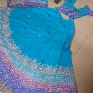 Jaipuri Lahanga Choli With Work Dupatta