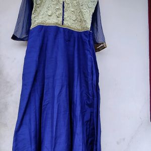 Navy Blue Anarkali Sute