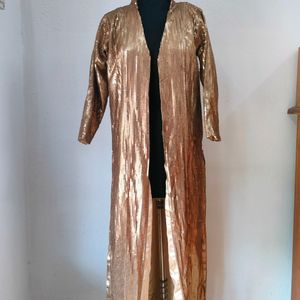 Golden Matt Sequence Blazer