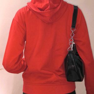 Women Red Jacket With Hood