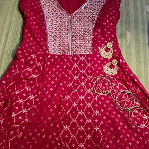 New Embroidered Anarkali Kurti ❤️