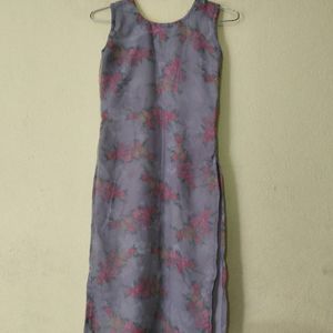 Organza Print Kurti